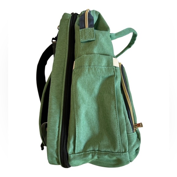 LEQUEEN Baby Diaper Bag Waterproof  Backpack Portable Crib Changing Station EUC. - Picture 6 of 15